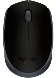 [ FRETE GRATIS ] Mouse Logitech M170 Sem Fio Rc/nano Preto/grafite Cor Preto